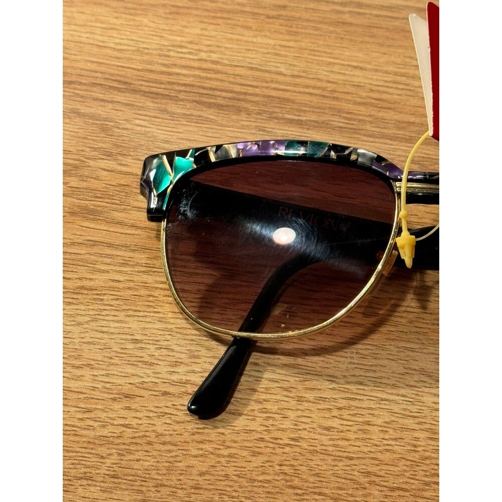 NOS Vintage Revlon Eye Fashions Multi-Color Browline Eyeglasses Sunglasses - Picture 2 of 7